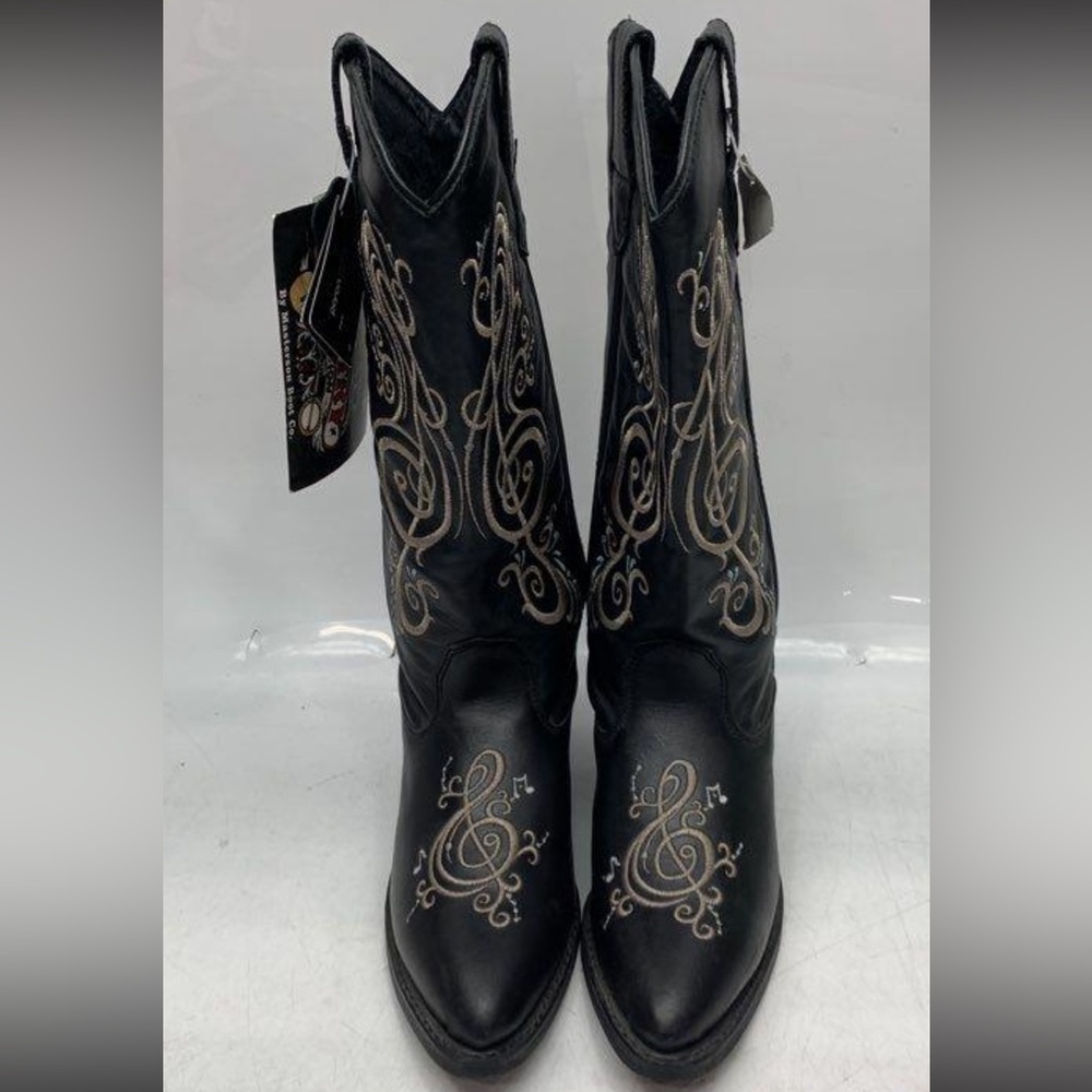 NWT Masterson Boot Co Rock n Country Musical Leather Embroidered Boots. Size 5.5